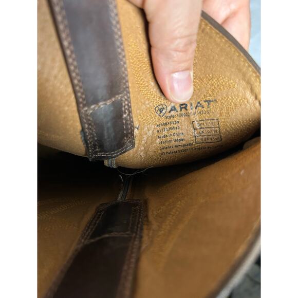 Ariat Heritage Style Brown Leather Western Cowboy Boots Mens Sz 11.5 EE - Picture 7 of 9
